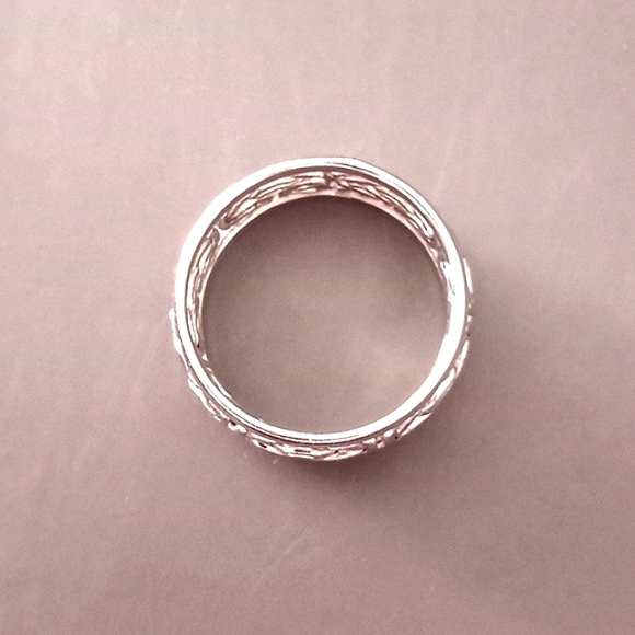 ❗️SOLD❗️14k White Gold Unisex Ring - Picture 7 of 13